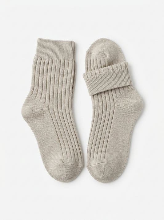 Egyptian Cotton Ribbed Socks